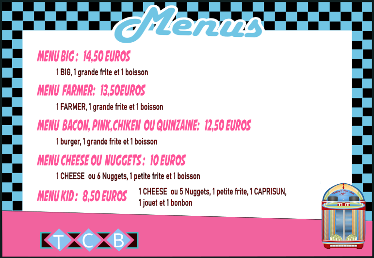 menu burger